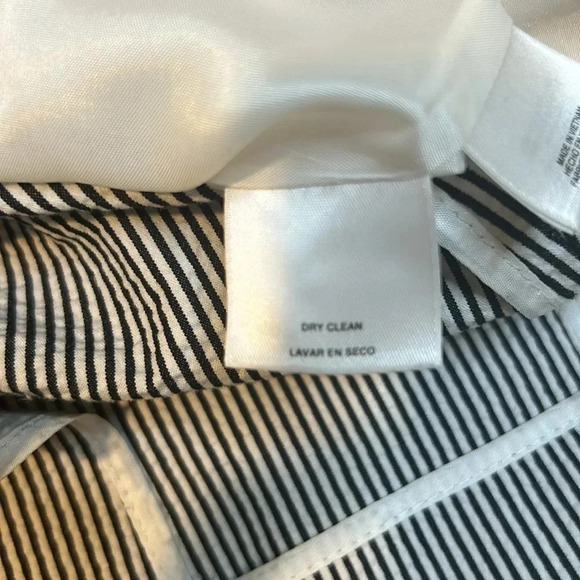 Anne Klein seer sucker black/white blazer size 8 - Picture 4 of 11